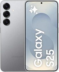 Samsung Galaxy S25 AI Smartphone met Galaxy AI, zonder abonnement, mobiele telefoon met Android, 12 GB RAM, 128 GB geheugen, 50 MP camera, Silver Shadow, 3 jaar fabrieksgarantie [exclusief op Amazon]
