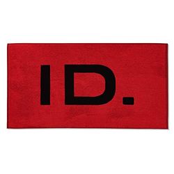 Volkswagen 11G084500 - Asciugamano da bagno, 100 x 50 cm, colore: Rosso