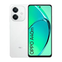 OPPO A40m - Smartphone Libre, 16GB(8GB+8GB) 256GB, Pantalla HD+ LCD 6.7", Cámara 50+2+8 MP, Android, Batería 5100mAh, Carga Rápida 45W - Blanco