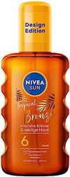 NIVEA SUN Tropical Bronze Ölspray LSF 6 (200 ml), Sonnenschutz für langanhaltende Bräune ohne Selbstbräuner, Sonnenspray mit Carotin-Extrakt und Vitamin E
