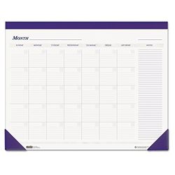 House of Doolittle Non-Dated Desk Pad Calendar, Blue, 22 x 17 Inch (HOD464)