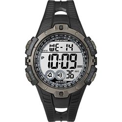 Timex heren horloge digitaal kwarts plastic, zwart, Riemen.