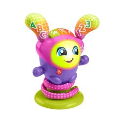 ​Fisher-Price, DJ Nina Salterina, Versione tedesca, giocattolo musicale interattivo e didattico com musica, luci e azione saltellante motorizzata, giocattolo per bambini, 9-36 mesi, HRC49