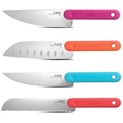 trebonn - Knife Set - Set of 4 Japanese Stainless Steel Kitchen Knife with Soft-Touch Anti-Slip Handle