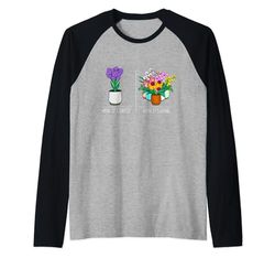 Orchidee divertenti amanti delle orchidee donne fiorista piante orchidee Maglia con Maniche Raglan