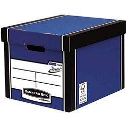 Bankers Box Premium 726 Tall Storage Box - Blue, Pack of 10