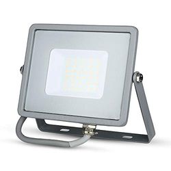 Proiettore Slim LED 30W, Chip Samsung, Grigio Luce Freddissima 6400K