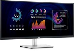 Dell P3424WE USB-C 34" WQHD (3440x1440) 21:9 3800R Monitor Curvo, 60Hz, IPS, 5ms, 99% sRGB, USB-C, DisplayPort, HDMI, 5x USB, RJ45, 3 Anni di Garanzia, Nero