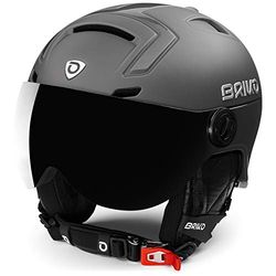Briko (ZIOIO) Stromboli 1V, Helmets Unisex – Adulto, 929MATT Shiny Grey, S