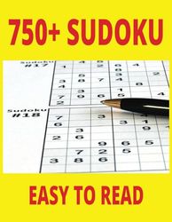 750+ Sudoku Puzzles for Adults: Medium: Easy to read