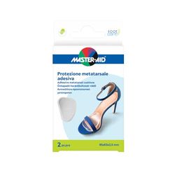 Master Aid Footcare metatarso – Protección metatarsiana – Almohadillas metatarsianas de mujer de gel – Zona plantar – 1 Paquete de 2 unidades – 95 x 63 x 2,5 mm