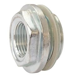 SOMATHERM FOR YOU, 601520706, Reducción izquierda M1" (26/34) - F1/2 (15x21) latón niquelado, Conector de latón niquelado para mayor durabilidad, 4 juntas planas de sellado incluidas.