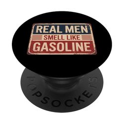 Real Men Smell Like Gasoline PopSockets PopGrip Adhesivo