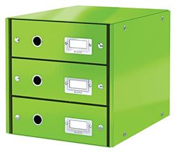 Leitz Ladekast, 3 Laden, A4, Click And Store, 60480054 - Groen