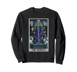 The World Tarot Card Dr Jekyll Mr Hyde Halloween Spooky Goth Sweatshirt