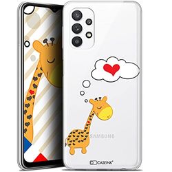 Caseink fodral för Samsung Galaxy A32 5G (6.5) [Gel HD-mönster tryckt i Frankrike kärlek Saint Valentine kollektion giraff kärleksfull design - mjuk - ultratunn]