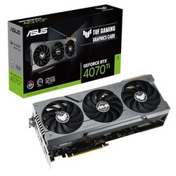 ASUS TUF Gaming GeForce RTX 4070 Ti Gaming Graphics Card (PCIe 4.0, 12GB GDDR6X, HDMI 2.1a, DisplayPort 1.4a)