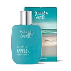 Bottega Verde - Legno Marino, Eau de Toilette, 50 ml, Profumo Uomo, Fragranza Fresca e Speziata