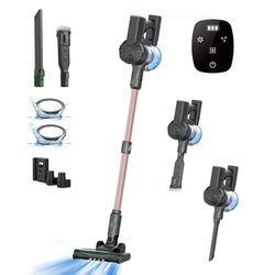 Vexilar Aspiradora sin Cable V9PRO 40KPa Potente Succión,Aspiradora 6-en-1, Escoba Aspiradora sin Cable Autonomía 50 Mins,Aspirador Vertical para Pelo de Mascotas,Alfombra,Coche y Suelo