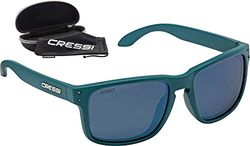 Cressi Blaze Sunglasses Óculos de sol HTC polarizados e repelentes à água, adultos unissexo, lentes de óleo/espelhadas, tamanho único