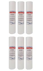 Cartuccia Filtro Acqua Polipropilene A SEDIMENTI 10 Pollici Micron 1 per OSMOSI INVERSA DEPURATORE Acqua Set 6 Pezzi