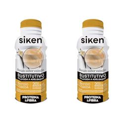 Siken - Batido Sustitutivo de una Comida sabor Vainilla, con Vitaminas y Minerales, Listo para Tomar, Ideal para Llevar - 325 ml (Paquete de 2)