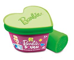 Lisciani, Barbie Dough, Pots en forme de cœur, Pâte à modeler, 100 g - Jeu créatif pour les filles à partir de 3 ans - 88737