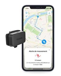 Invoxia Mini GPS Tracker - Localizzatore GPS impermeabile con avvisi antifurto in tempo reale - Durata della batteria fino a 3 mesi - Abbonamento di 1 anno incluso - Piccolo e leggero