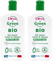 Love & Green tb4007 Gel Lavant cuerpo/cabello Bio 0% 500 ml (Paquete de 2)