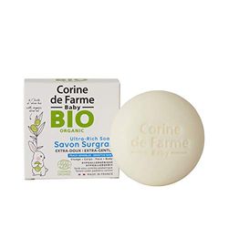 Corine de Farme - Ekologisk superfet baby extra mjuk olivolja tvål för kropp/ansikte/hår, ekologisk Ecocert certifierad - 100% fransk tillverkning