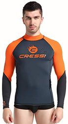 Cressi Hidro Men's Premium Rash Guard S.Seeves - Maillot de Protection Manches Longues, en Tissu élastique spécial, Protection Solaire UV (UPF) 50+