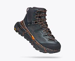 HOKA ONE ONE Tennine Hike GTX, wandelschoenen voor volwassenen, Blue Graphite Persimmon Oran, 45 1/3 EU