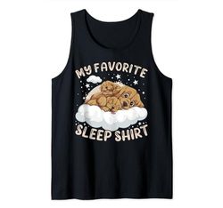 Camisa de dormir favorita, perro labrador con cachorro Camiseta sin Mangas