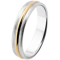 Orphelia dames trouwringen 9_k_(375) bicolor goud met '- ringmaat 62 OR8871/4/NCY/62