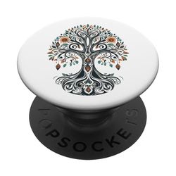 Tree Of Life with Sunflower, Summer Vibe PopSockets Adhesive PopGrip