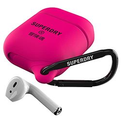 Superdry Airpod Case voor Airpods, draadloze Bluetooth-oplader, waterdichte siliconen Airpod-hoes voor draadloze hoofdtelefoon, limoengroen