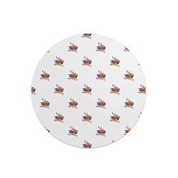Questo Casa, Digitalt tryck runt musmatta, halkfri undersida för kontor och hem, diameter: 22 cm