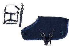 HKM Knuffel Pony Starter Set Donkerblauw One Size