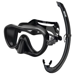 SEAC Set Bis Salina Top – Set med Salina Mask och Silikonsnorkel Top för Snorkling för Vuxna och Barn