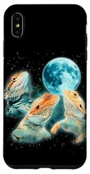 Carcasa para iPhone XS Max Tres Dragones Quebrantahuesos Aullan a la Luna Beardies