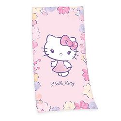 Herding Telo mare, Hello Kitty, 75 x 150 cm, 100% Cotone/Velour