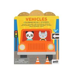 Vehicles Coloring Book + Stickers: Colouring Book + Stickers