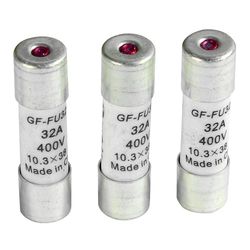 gefom 400096 – Set di 3 Fusibili a spia 32 A