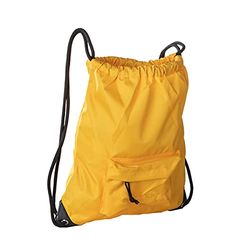 NE.ON! Gym Sack Opbergtas 37 x 43 cm, milieuvriendelijke stof Rpet Waterdicht, reflecterende stof, licht op in het licht, sporttas (geel)