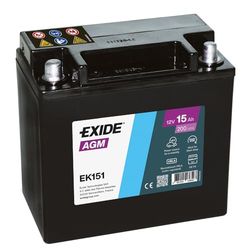 Bateria 12 V/15 AH - 200 CCA - baterias AUXILIARES EK151