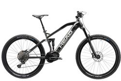 HEAD Durango 2.0, Mountain Bike elettrica a Sospensione Completa E-Fully Unisex Adulto, Grigio Metallico/Nero, 43
