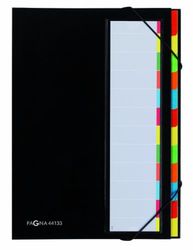 PAGNA Ordnungsmappe DESKORGANIZER Color, 12 Fächer, schwarz