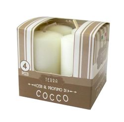 Cereria de Giorgio Melrose ceretti perfumadas, cera, castanho, 3 x 3 x 5,5 cm, 4 unidades