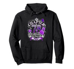 Womens Chapter 78 Fabulous Since 1947 78th Birthday Design Pullover Hoodie