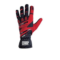 OMP ompkk02743e060 X S KS-3 handskar MY2018 svart/röd sz xs